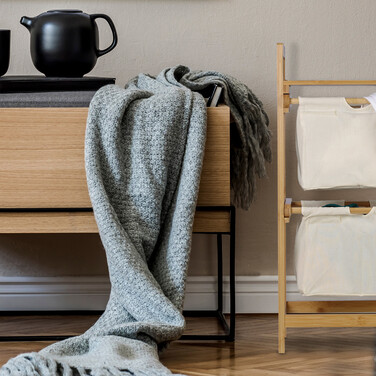 Relaxdays Laundry Basket with 2 Drawers