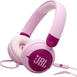 Навушники JBL Junior 320 для дітей з мікрофоном, кабель, безпечний звук, блакитний (фіолетовий)