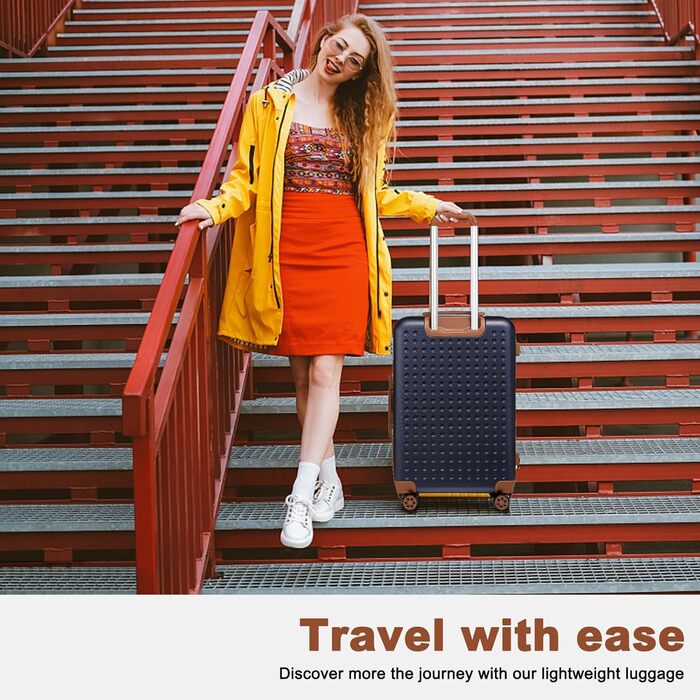 Чохол-валіза KONO: валіза на колесах 67x44x27 см з TSA-замком, блакитна