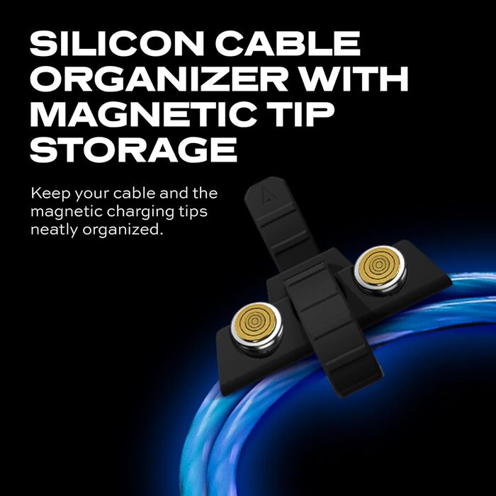 Кабель iProdukt GloBright 360 Pro 2. Gen: LED, магнітний, USB-C, 2м, обертання 90/180/360°