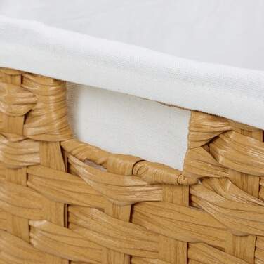 Relaxdays Laundry Basket Rattan-Look 90 L
