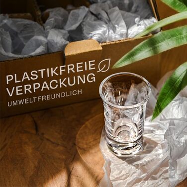 Набір скляних шотерів Praknu 24 шт, 4cl - для напоїв, міцне скло, стійкі до посудомийної машини