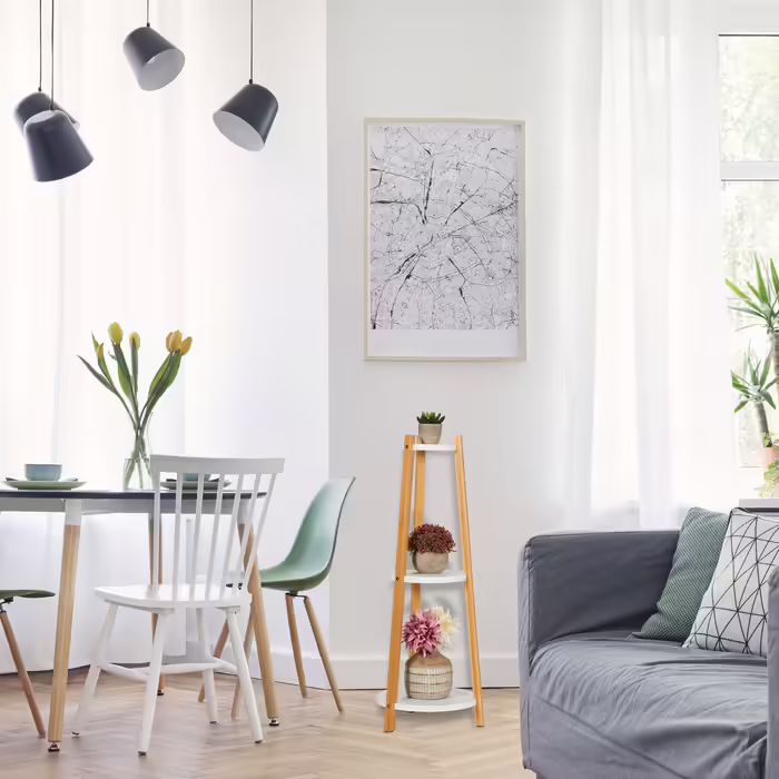 Relaxdays Plant Stand with 3 Shelves