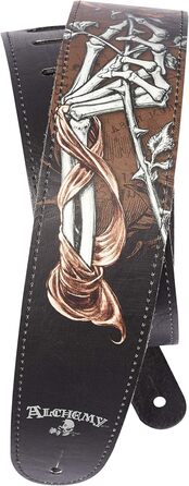 Ремінь для гітари D'Addario Alchemy Leder, Cryptorosa, шкіряний