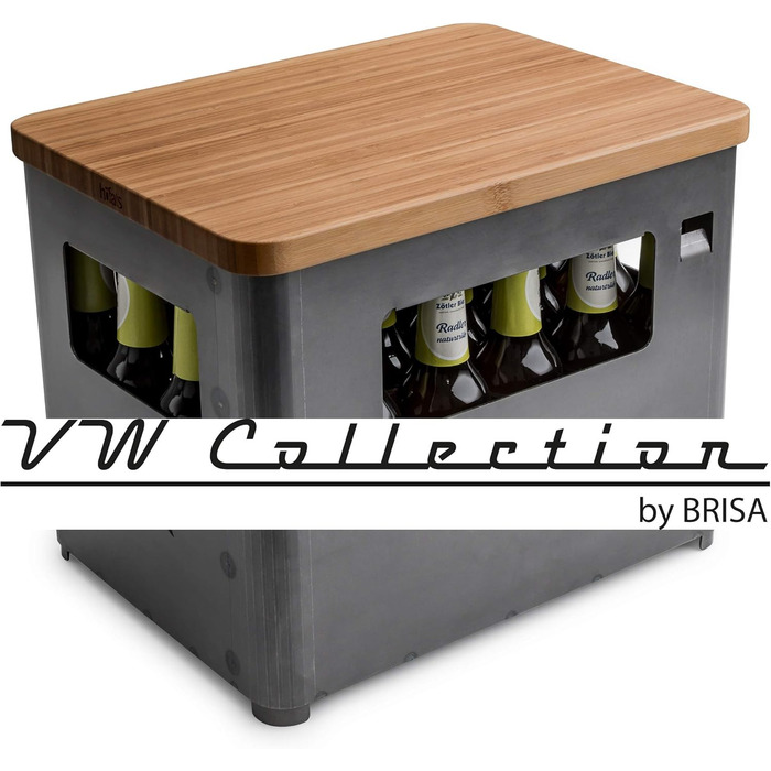 Дошка для гриля BRISA VW у вигляді ящика для напоїв, з кортенової сталі, коричнева