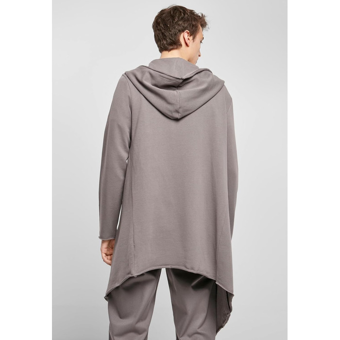 Кардиган чоловічий Urban Classics з капюшоном, відкритий край (4XL, асфальт)