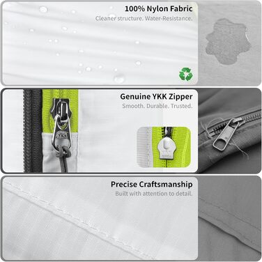 Набір кубиків-органайзерів для подорожей Cipway, ультралегкі, розширювані, 6 шт. (білий)