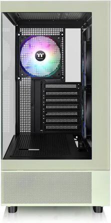 Thermaltake View 270 Plus WS ARGB: Корпус ПК Midi-Tower з темперованим склом, дерево, білий, USB-C, підтримка 360mm радіатора