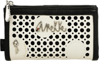 Anekke Alma RFID Wallet, Protection and Elegant Style, Spacious Compartments and Zipper, Dimensions: 18 x 10 x 2 cm, Wallets for Women, Multicolor