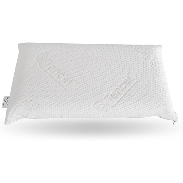 Ортопедична подушка для шиї Jekatex Sleepy 35x70x9 см, в'язкопружна піна, Tencel