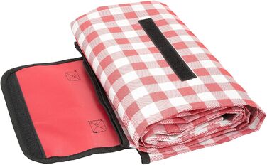 Пікнік-дека Pelle & Sol, 200x140 см, водовідштовхувальна, туристична, для пляжу, кемпінгу, з ручкою, червона