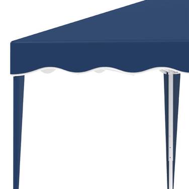 Outsunny Folding Gazebo 3x3m Garden Gazebo Foldable Party Tent Adjustable Height with Carrying Bag UV Protection Made of Steel and Oxford Blue