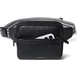 Women's Fanny Pack, Small Crossbody Bag for Women PU Leather Theft-Proof Waterproof Belt Bag Women's Hip Bag for Outdoor Sports, Travel, Cycling (Black)