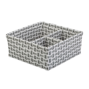 Relaxdays Woven Storage Baskets, Set of 4