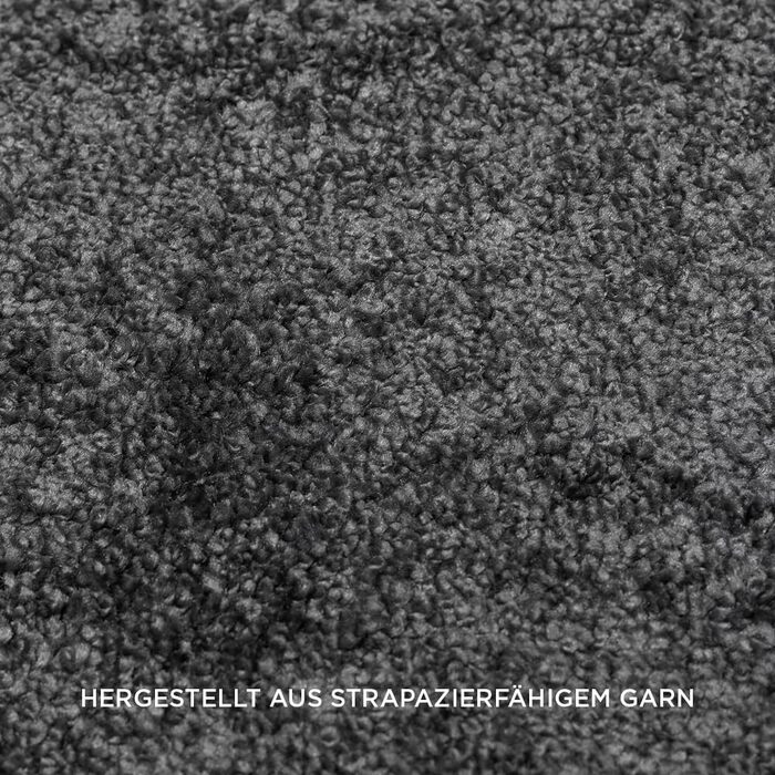 Килим для вітальні та спальні Maine Studio, 140x200 см, короткий ворс, антрацит