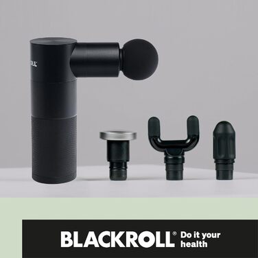 BLACKROLL® Масажер для м'язів та фасцій Fascia Gun - Міні масажер з USB-C, 4 насадки, 4 рівні інтенсивності, для зняття болю та розслаблення