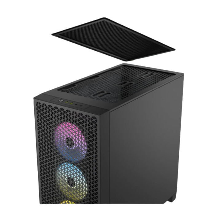 Корпус Corsair 3000D Midi Tower, чорний