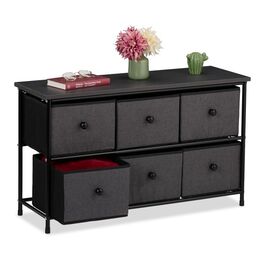 Relaxdays Sideboard with 6 Drawers