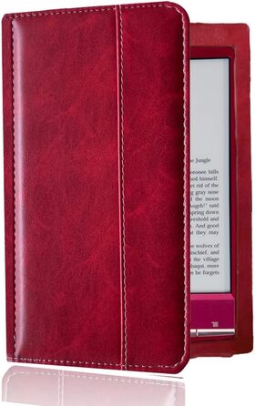 Чохол для Sony PRS-T2/PRS-T1 (6 дюймів), книжкового ридера, з PU-шкіри, червоний