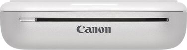 Canon Zoemini 2 Perlweiß: Міні-принтер для фотографій, мобільний, портативний, з бездротовим підключенням, для смартфонів та планшетів, вбудований акумулятор, Bluetooth, комплект 10 фотопаперів