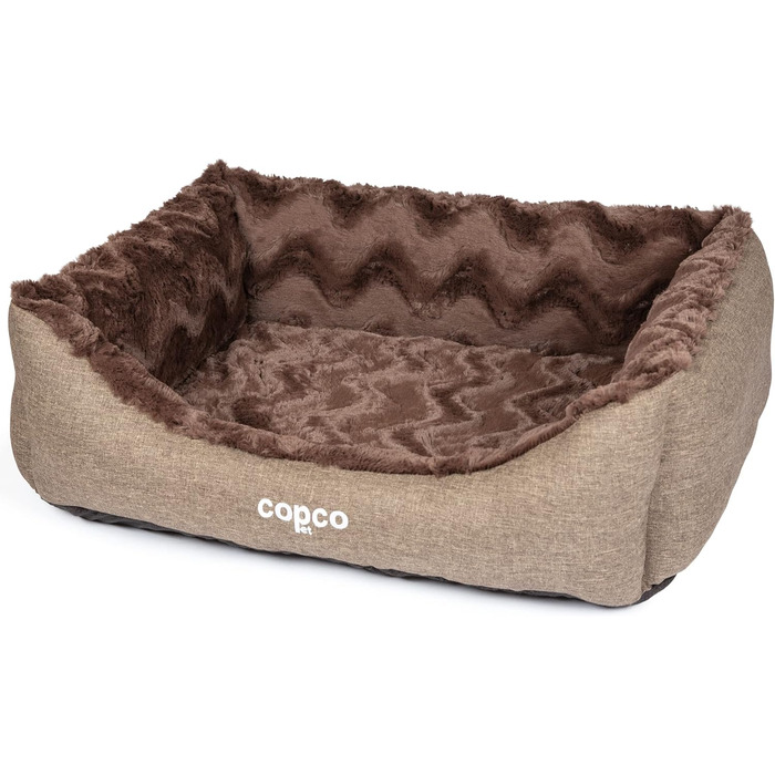 Ортопедичне ліжко для собак CopcoPet Pia, рожеве, 60 x 50 см - м'яке ліжечко з віскоеластичною начинкою, зручне, з антиковзаючою основою, легко миється, для маленьких собак