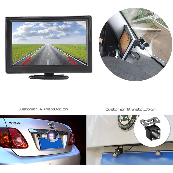 Автомобільний HD LCD монітор 5
