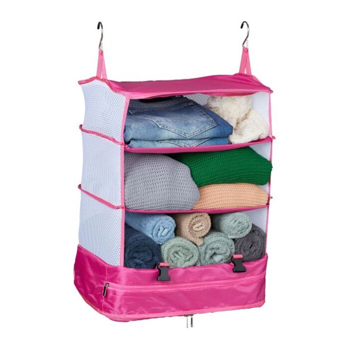 Relaxdays Hanging Travel Organizer with 4 Compartments