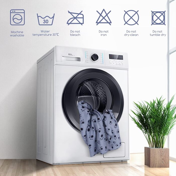 М'яка флісова ковдра для собак та котів Nobleza, 120 x 100 см, тепла, миюча, для дому та на вулицю