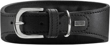 Нашийник для гончаків HUNTER SUPER SOFT, шкіряний, з підкладкою, чорний (M)
