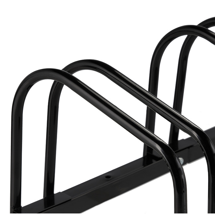 Relaxdays Bicycle Stand for 3 Bicycles, Black