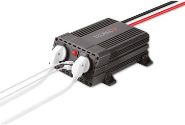 Автомобільний інвертор Technaxx TE19 12V–230V, 600Вт, 2x Schuko, 2x USB, сертифікований TÜV Rheinland