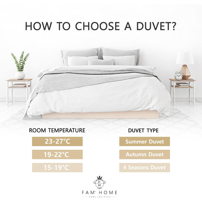 FAM Home Comforter Set 200x220 4 Seasons Washable | Stepped Comforter with 2 Separate Comforters | Blanket Antiallergic for Allergy Sufferers | Summer Blanket and Autumn Blanket… 200x220 cm 4 Seasons Blanket