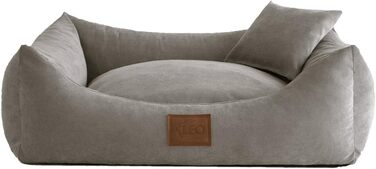 Софа для собак Sun: ліжко, килимок, корзина. 4 кольори, 6 розмірів. Сірий, 80x60 см