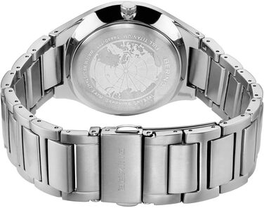 Годинник Bering чоловічий Solar | Сонячний годинник на соняхах, 40 мм, корпус та циферблат з нержавіючої сталі, браслет Milanaise, сапфірове скло, 5 ATM, 14440 (14440-777)