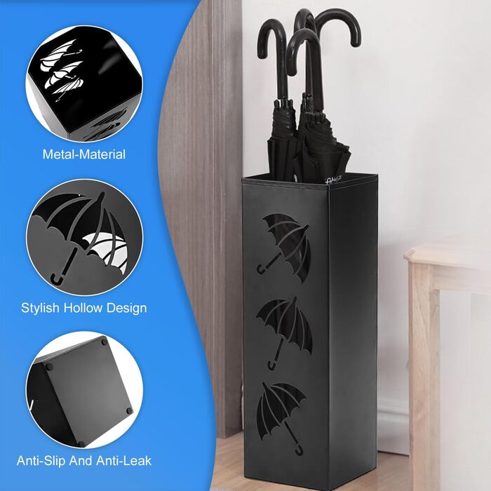 Підставка для парасоль та тростинок Sightday, металева, біла