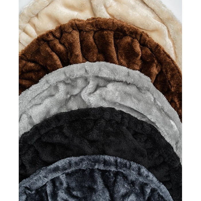 Крісло-гніздо для кота з м'якого плюшу на котячий будиночок, Ø 40 см, глибина 25 см, зручне ліжко для будь-якого котячого будиночка з різьбленням M8, міцний металевий каркас для котів будь-якого розміру, світло-сірий