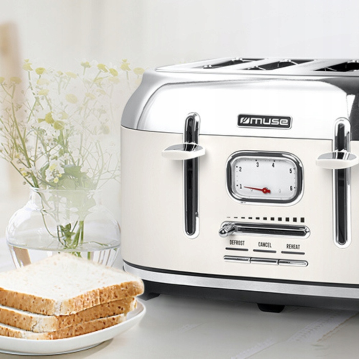 Тостер Muse MS-131SC, бежевий, 1800 Вт