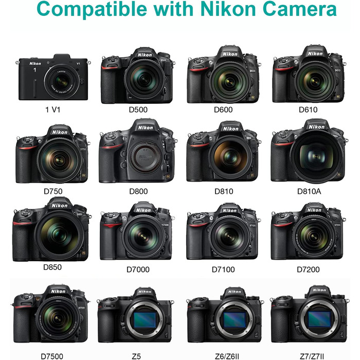 Зарядний пристрій Hisewen Dual USB для акумулятора Nikon EN-EL15/EL15a/EL15b/EL15c (D7100, D750, D7000, D610, D810, D800, D600, D880, D800e, D810a)
