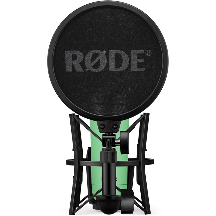 Rode NT1 Signature Black – студійний мікрофон-конденсатор + стійка для мікрофона keepdrum (зелена)