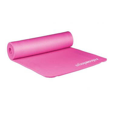 Relaxdays Yoga Mat, 1 cm thick, solid color