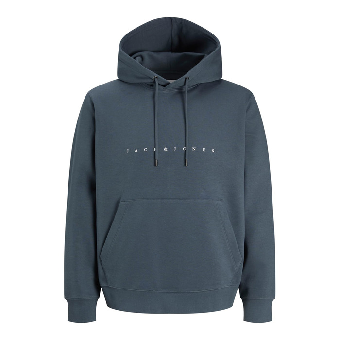 Чоловічий худі Jack & Jones Jjestar Jj Sweat Hood Noos Pls, чорний, великий розмір 6XL (Turbulence)