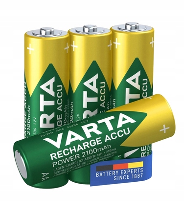 Набір: Зарядний пристрій GC VitalCharger + 4 акумулятори Varta AA R06 2100mAh