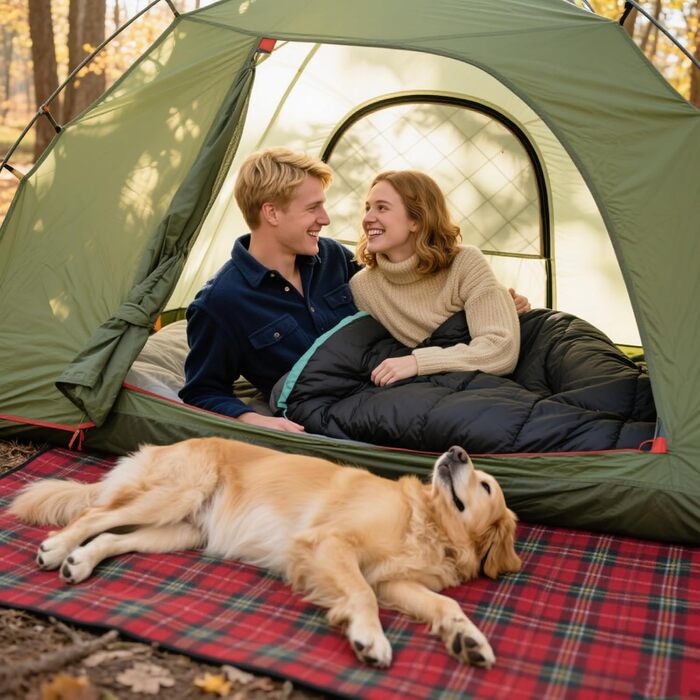 Спальний мішок двомісний ETGLCOZY для дорослих та дітей, XL Queen Size, 220*160 см, для кемпінгу, походів, трекінгу, вологостійкий, з компресійним мішком (чорний/червоний)