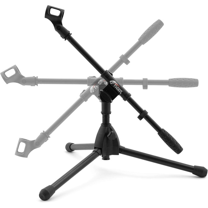 Стійка для мікрофона TIGER MCA49-BK для бас-бочки та гітарного комба - низька підставка, тринога