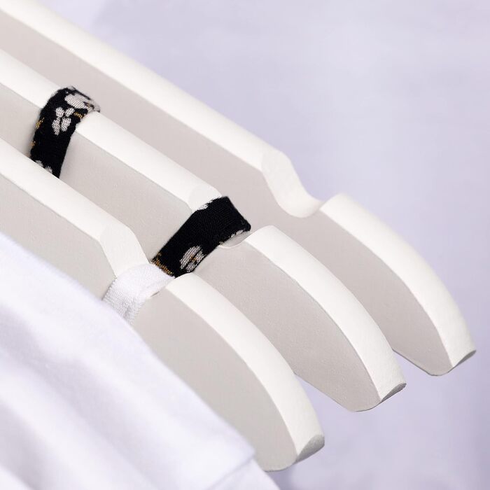 Плечики для одягу OGIVO з дерева, набір з 100 шт. – поворотний гачок 360°, вирізи на плечах, натуральне дерево (бук, береза, сосна, верба)