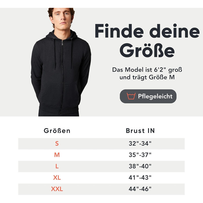 F London Худі з блискавкою для чоловіків - капюшонний пуловер з блискавкою, ідеальний для відпочинку та спортивного одягу (XXL, Вугільний)