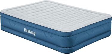 Повітряний матрац Bestway Fortech Snugable Top з вбудованим електричним насосом, Double XL/Mid, 203 x 152 x 46 см