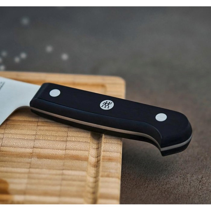 Ніж сантоку ZWILLING Gourmet 18 см, нержавіюча сталь, ергономічна пластикова ручка, чорний, зроблено в Німеччині