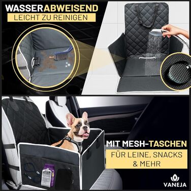 Автомобільний лежак для собак: безпечний, водовідштовхувальний, з посиленими стінками, сертифікований TÜV