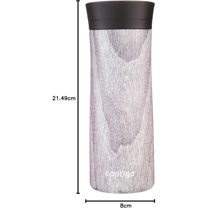 Термокружка Contigo Pinnacle Autoseal з нержавіючої сталі, 420 мл, вихідний отвір, без BPA, для кави з собою